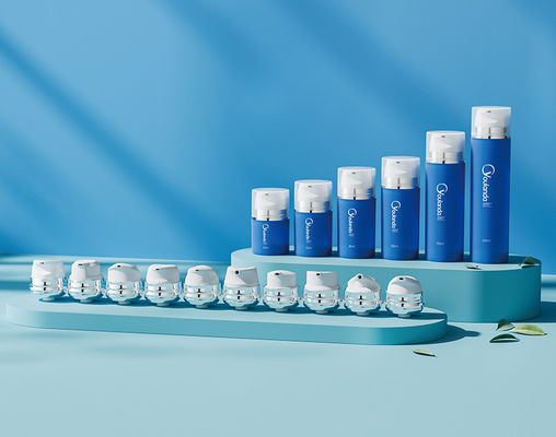 Αγορά 50 ml 80 ml 150 ml πλαστικό μπουκάλι χωρίς αέρα PP μπουκάλι χωρίς αέρα με 10 κεφαλές αντλίας online manufacture