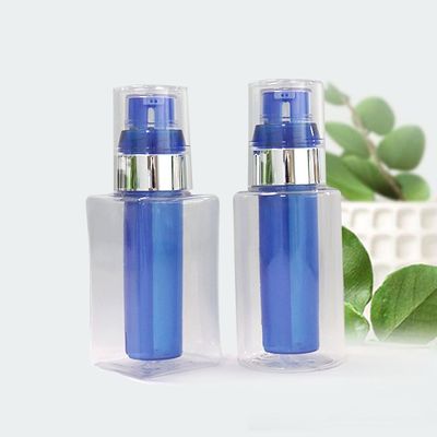 30 ml 90 ml μπουκάλι αντλίας λοσιόν PETG διττό θάλαμο πλαστικό μπουκάλι λοσιόν